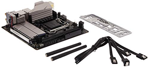 Z490M-ITX/ac ASRock  Intel Z490 Mini ITX moderkort, 1200 uttag, 2 DDR4, HDMI, Displayport, AC WiFi, 2.5G LAN, M.2, Flerfärgad