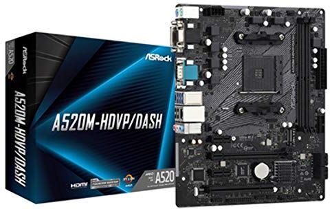 A520M-HDVP/DASH AM4 MATX SND+GLN+U3.2 + M2 SATA 6GB/S DDR4