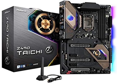 Z490 Taichi ASRock  moderkort 1200 ATX HDMI/DP DDR4