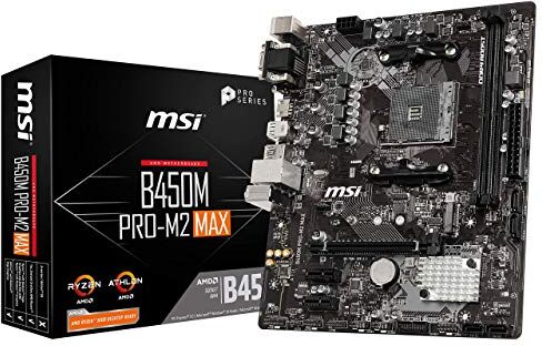 B450M PRO-M2 MAX MSI AMD B450 PRO-M2 Max AM4 Micro ATX moderkort