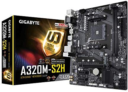 GA-A320M-S2H Gigabyte A320M-S2H (uttag AM4/A320/DDR4/S-ATA 600/Micro ATX)