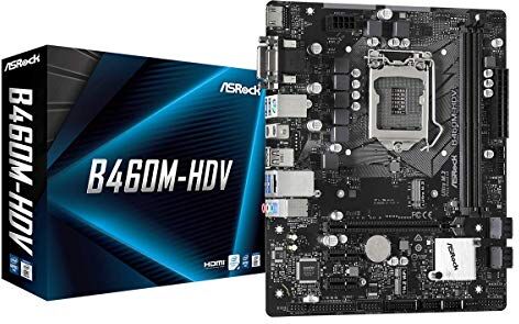 B460M-HDV ASRock  stöder 10:e generationens Intel Core-processorer (Socket 1200) moderkort