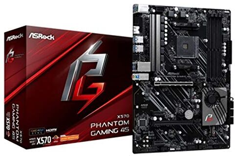 90-MXBBY0-A0UAYZ Asrock X570 Phantom Gaming 4S, AMD X570, AM4, ATX, 4 DDR4, HDMI, XFire, GB LAN, PCIe4, RGB-belysning, M.2