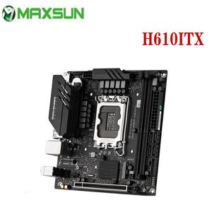 MAXSUN Challenger H610 ITX Computer Mini Motherboard Supports Intel 12th DDR4 M.2