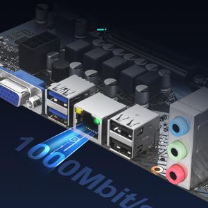TOMTOP JMS DDR4 H610M Computer Motherboard LGA1700 CPU Dual Channel Dual M.2 Interface  Strong Compatibility