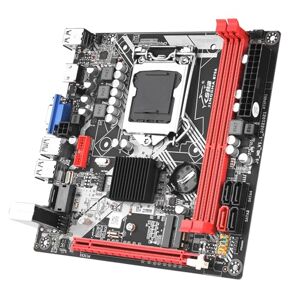 Mini ITX Motherboard, H6 ME Dual Channel DDR3 Motherboard with LGA 1155 CPU  Slot, VGA, HDMI, WiFi M.2, NVME M.2, DEBUG Pin, 10 USB2.0 Interface, PCIe