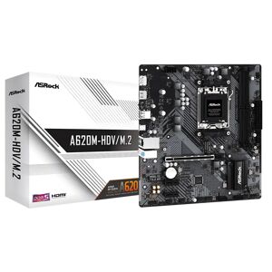 ASRock A620M-HDV/M.2 AMD Ryzen DDR5 Micro ATX Motherboard - Socket AM5