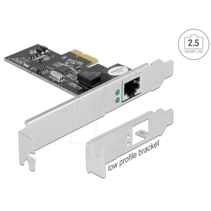 DELOCK 89598 - Netzwerkkarte, PCI Express, 2,5 Gigabit Ethernet, 1x RJ45