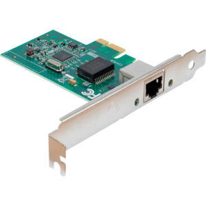 Inter-Tech IT77773003 - Netzwerkkarte, PCI Express, Gigabit Ethernet, 1x RJ45