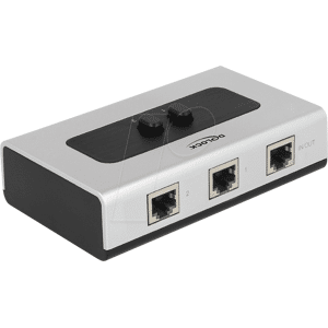 DELOCK 87673 - Switch, 2-Port, Gigabit Ethernet