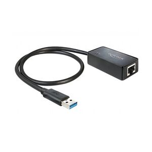 DeLock Adapter USB 3.0 > Gigabit LAN 10/100/1000 Mb/s Netzwerkadapter SuperSpeed USB 3.0 Gigabit Ethernet