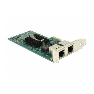 Delock - PCIe x1 Gigabit lan 2x RJ45 +Low Profile i82576 (89944)