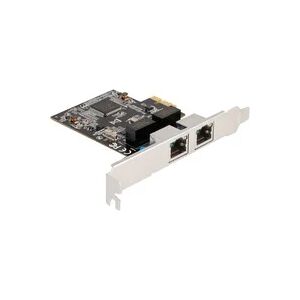 Delock PCIE x1 auf 2x RJ45 Gbit, LAN-Adapter