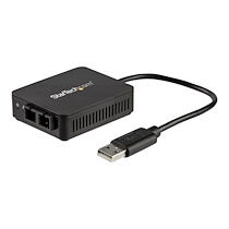 StarTech.com Adaptateur réseau USB 2.0 vers fibre optique SC jusqu'à 2 km - Convertisseur USB vers Ethernet 10/100 Mbps (US100A20FXSC) - adaptateur réseau - USB 2.0 - 100Base-FX/100Base-SC x 1