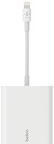 Belkin Ethernet + Power Adapter with Lightning Connector - adaptateur réseau - Lightning - 10/100 Ethernet (PoE) x 1 - B2B