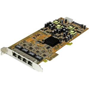 StarTech.com Scheda di rete PCIe Gigabit Power over Ethernet a 4 porte - Adattatore PCI express PSE / POE NIC [ST4000PEXPSE]