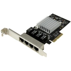 StarTech.com Scheda di rete PCIe Gigabit Power over Ethernet a 4 porte - Adattatore PCI express Intel I350 NIC [ST4000SPEXI]