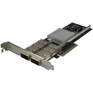 StarTech.com Scheda di rete NIC QSFP+ a doppia porta PCIe - PCI Express Chip Intel XL710 [PEX40GQSFDPI]