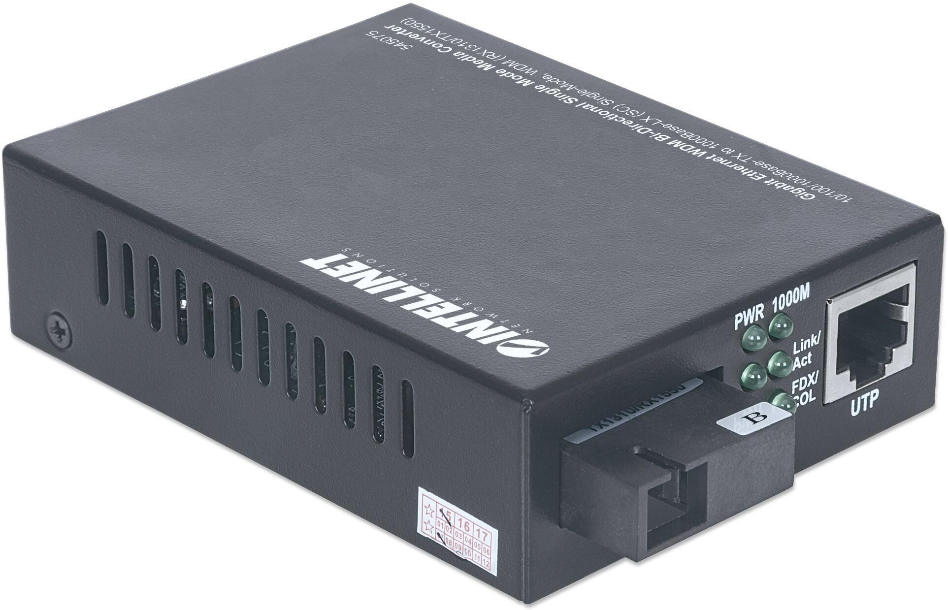 Intellinet Media converter Gigabit Ethernet WDM Bidirezionale Single...