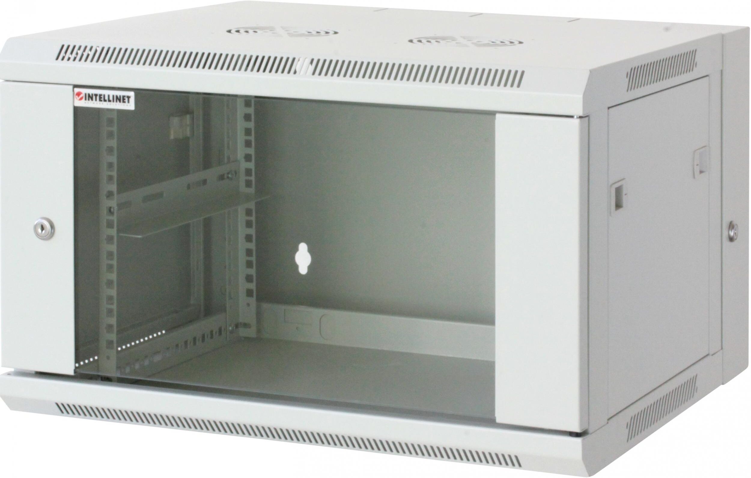 Intellinet Armadio Rack 19" a muro 15 unità due sezioni Grigio