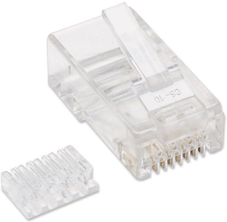 Intellinet Plug Modulari RJ45 Cat6 con Slitta per Cavo Flessibile UTP