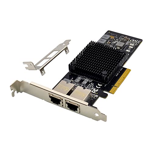 HOSATIGER X550-T2 Server Netwerkkaart Zwart Server Netwerkkaart PCB Server Netwerkkaart PCIE X8 Dual Port RJ45 10GbE Netwerk Server Netwerkkaart Geconvergeerde Netwerkadapter