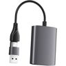 OSALADI Usb-adapter Voor Usb-poort Hub Multi-usb-poort Usb-hub 3.0 Usb-poort Expander Meerdere Usb 2-poorts Usb-hub Usb Meerdere Poort Naaf Usb Dispenser Laptop Aluminium Profiel