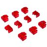 Logilink RJ45 1 Port X en 10 x sloten 10 x sloten rood