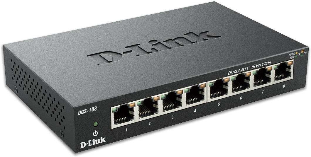 D-Link 8-port 10/100/1000 Gigabit Metal Housing