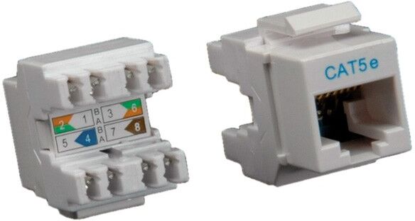 Roline RJ45 Keystone Cat5e Grijs