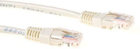 ACT IB6401 U/UTP CAT5E Patchkabel Ivoor - 1 meter