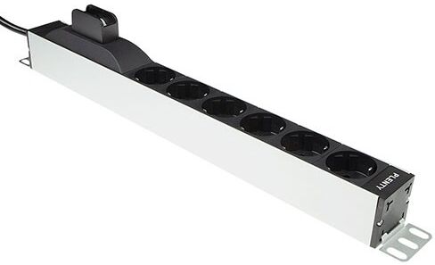 Plenty PLA416-6Z16 19" PDU Stekkerdoos 6-voudig Type F met Zekeringsautomaat