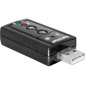 DELOCK 63926 - Soundkarte, extern, 7.1, USB 2.0, 24 bit / 96 kHz