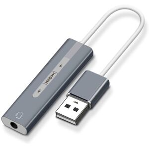 INF Eksternt lydkort USB 2.0 til 3.5 mm adapter til hovedtelefoner