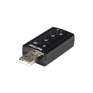 StarTech.com Virtual 7.1 USB Stereo Audio Adapter External Sound Card - Sound card - stereo - USB 2.0 - ICUSBAUDIO7 - Lydkort - stereo - USB 2.0 - for P/N: MU15MMS, MU6MMS