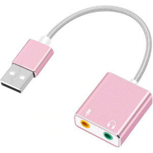 Usb Lydkort - 7.1 Surround Sound - Rosa