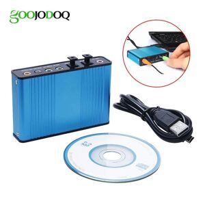 GOOJODOQ Carte son USB professionnelle 6 canaux 5.1  convertisseur optique de carte Audio externe  jeu de