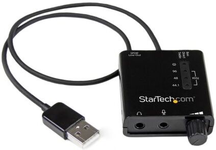 Startech USB External Sound Card w Digital Audio, ICUSBAUDIO2D