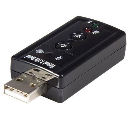 Startech USB 7.1 Channel Sound Card Adapter with, ICUSBAUDIO7