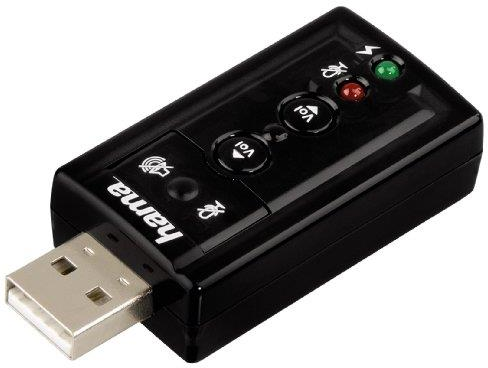 Hama USB Sound Card "7.1 Surround" 7.1channels USB