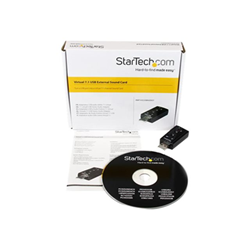 Startech Scheda audio .com scheda audio esterna adattatore audio usb stereo virtual 7.1 icusb