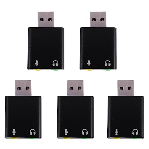 NIEI 5X 7.1-Kanaals Aluminium USB Geluidskaart Computer Externe Geluidskaart USB7.1 Geluidskaart Analoge Geluidskaart