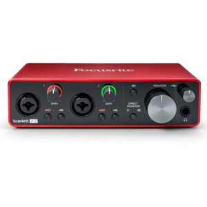 Focusrite Scarlett 2i2 Gen. 3 Usb-Lydkort, 2 Inn/2 Ut