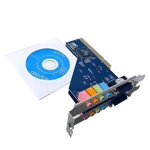 Topfactory PCI Sound Card 4.1 Channel 3D Audio Stereo 8738 For Desktop Computer+Sound Card
