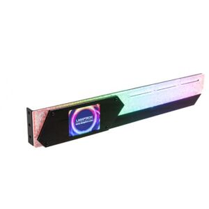 Lamptron horizontaler GPU Halter mit Display - schwarz