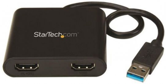 StarTech.com Startech USB32HD2 - USB auf Dual HDMI Adapter - 4K