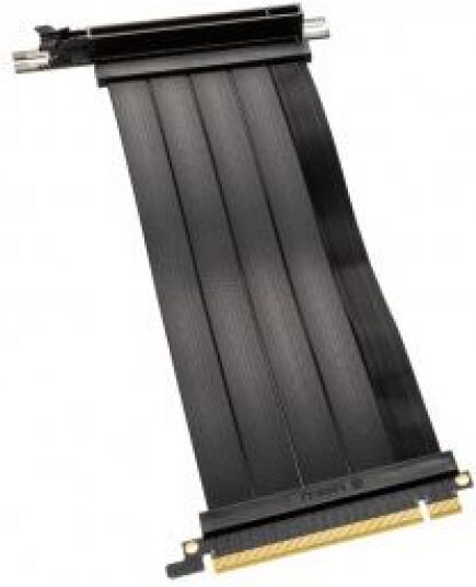 Lian-Li PCIe x16 Riser Flachband-Kabel - PCIe 4.0 - 200mm - Schwarz