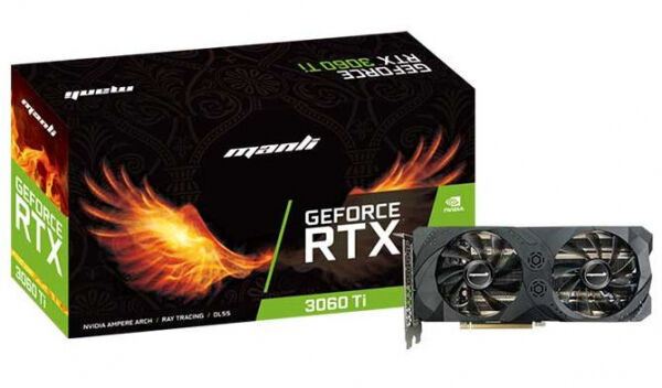 Manli GeForce RTX 3060Ti Twin LHR - 8GB GDDR6
