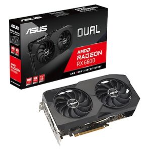 ASUS AMD Radeon RX 6600 Dual V2 Grafikkarte 8GB GDDR6 3xDP/HDMI