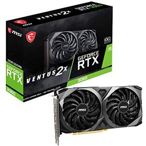 MSI GeForce RTX 3060 VENTUS 2X 12G OC, Gaming Grafikkarte NVIDIA RTX 3060, 12GB GDDR6 Speicher, 192-bit, 15 Gbps